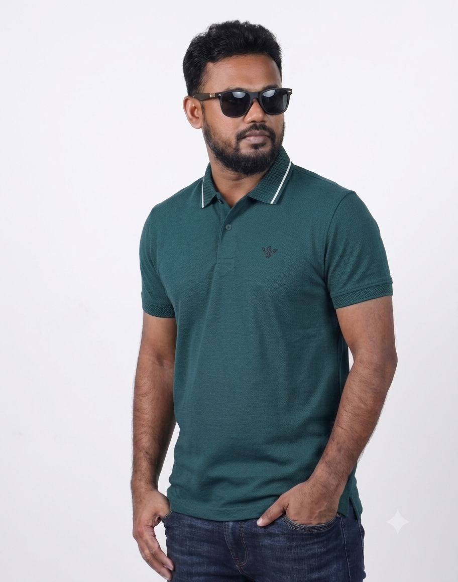 Premium Polo T-Shirt-Emerald
