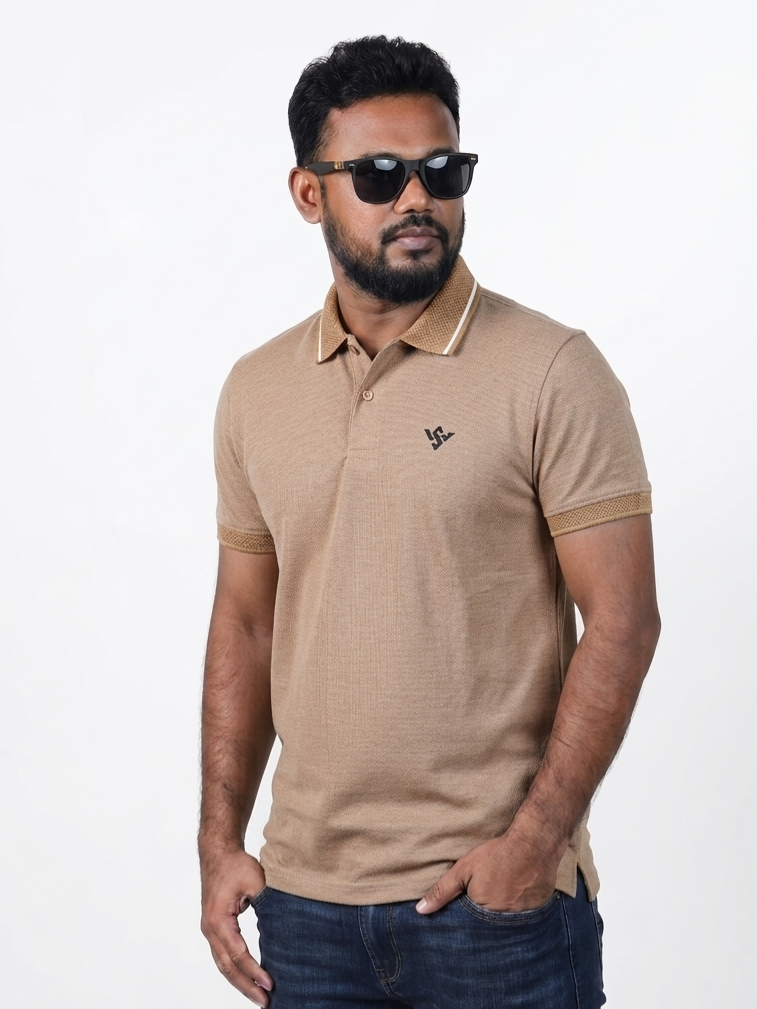 Premium Polo T-Shirt-Brown