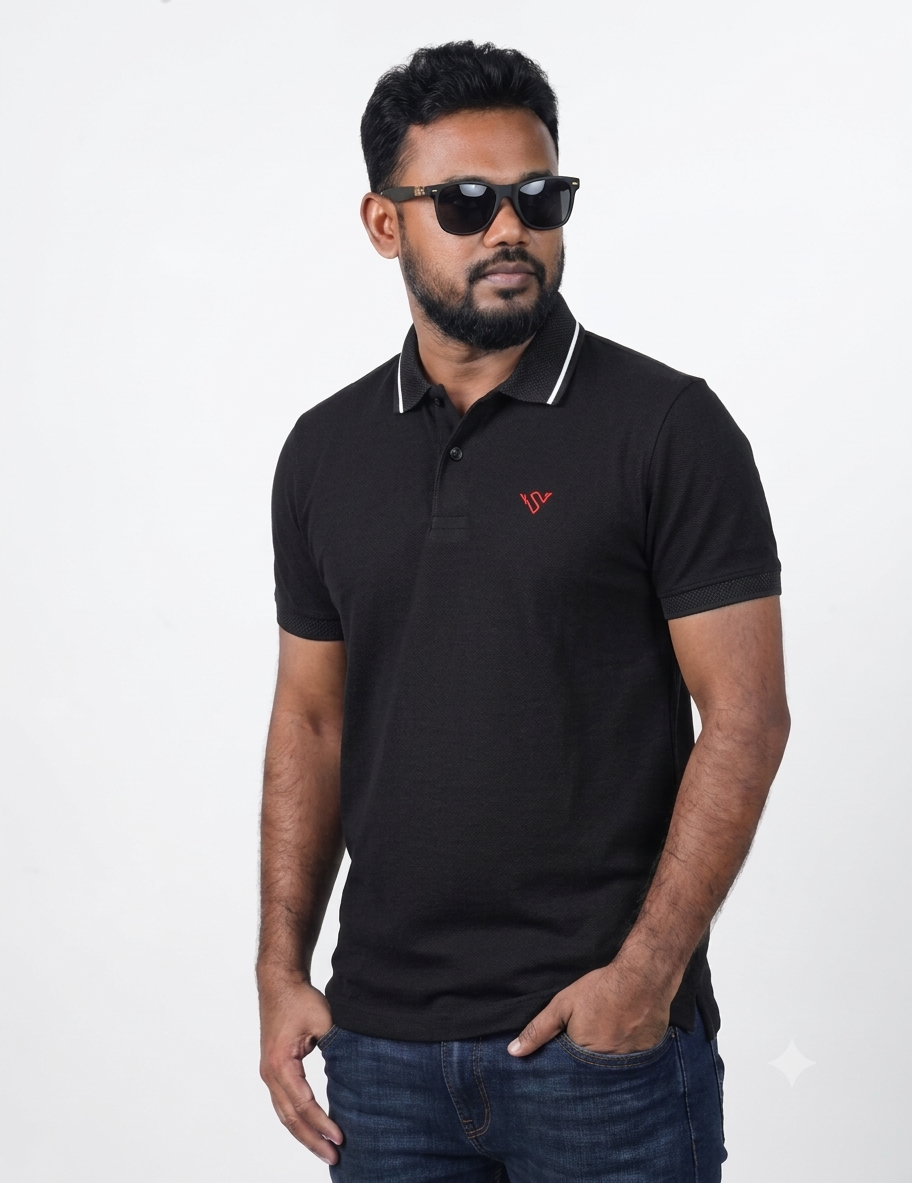 Premium Polo T-Shirt-Black